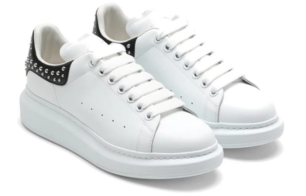ALEXANDER MCQUEEN Studded Oversized Sneaker White Black Sz 42 / 9